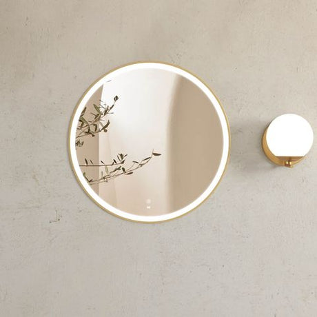 LED Bondi 800mm Gold Metal Frame Tuffi Mirror