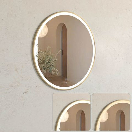 LED Bondi 800mm Gold Metal Frame Tuffi Mirror — detail 3