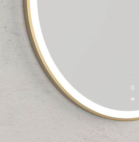 LED Bondi 800mm Gold Metal Frame Tuffi Mirror — detail 4