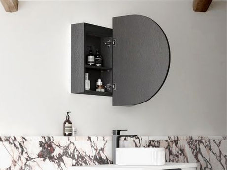 LED Bondi 900(W)x600(H) Black Oak Shaving Cabinet - Premium Edition — detail 5
