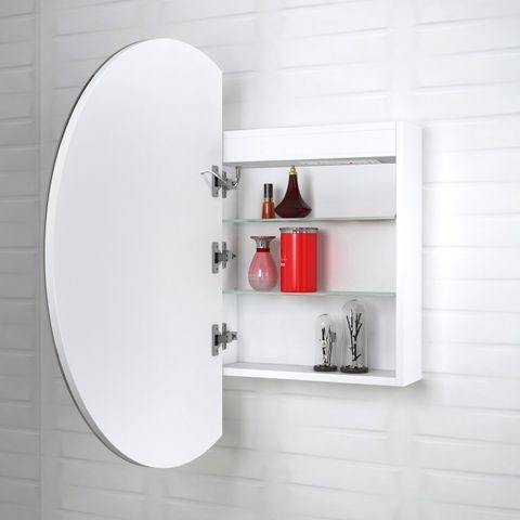 LED London 800mm White Shaving Cabinet - Premium Edition — detail 2