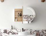 LED Bondi 900(W)x600(H) Natural Oak Shaving Cabinet - Premium Edition — detail 3