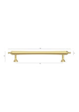 Heirloom - 140mm Brushed Brass Handle (Premium Solid Brass Construction) — detail 4