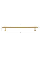 Heirloom - 233mm Brushed Brass Handle (Premium Solid Brass Construction) — detail 4