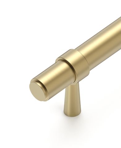 Astor - 138mm Brushed Brass Handle (Premium Solid Brass Construction) — detail 2