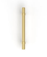 Astor - 138mm Brushed Brass Handle (Premium Solid Brass Construction) — detail 3