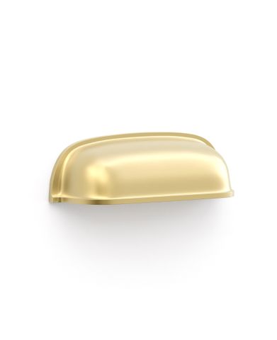 Newport - 90mm Brushed Brass Handle (Premium Solid Brass Construction) — detail 2