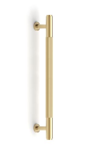 Soho - 195mm Brushed Brass Handle (Premium Solid Brass Construction) — detail 2