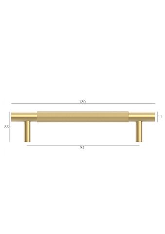 Nord - 165mm Brushed Brass Handle (Premium Solid Brass Construction) — detail 5