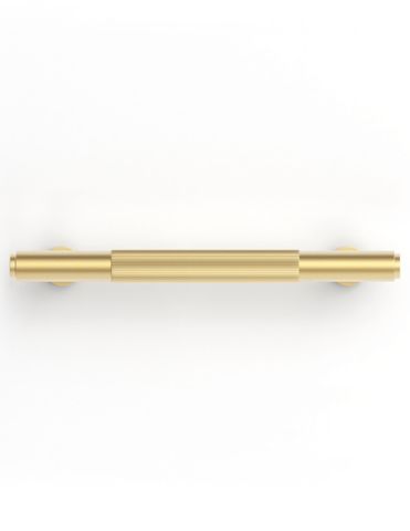 Soho - 132mm Brushed Brass Handle (Premium Solid Brass Construction) — detail 3