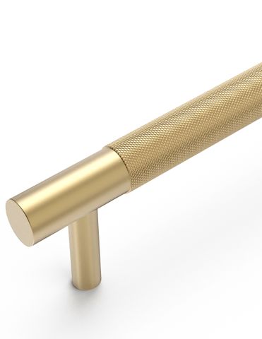Nord - 200mm Brushed Brass Handle (Premium Solid Brass Construction) — detail 3