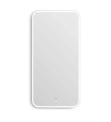 LED Newport 1500(W)x750(H) White Metal Frame Mirror- Install Horizontal or Vertical — detail 3