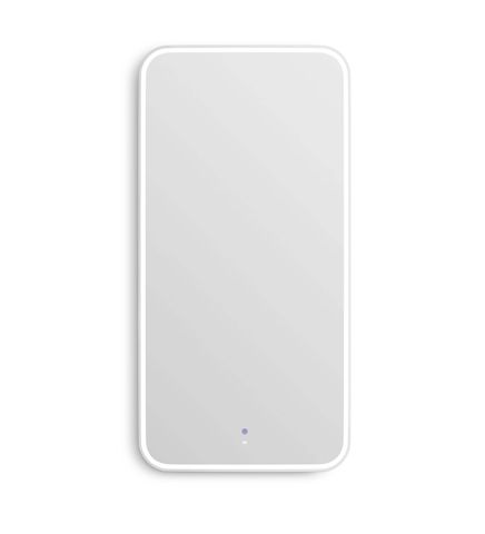LED Newport 1500(W)x750(H) White Metal Frame Mirror- Install Horizontal or Vertical — detail 3