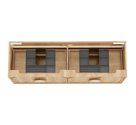 Laguna Mark II 1500mm Woodland Oak Wall Hung Cabinet Only — detail 6