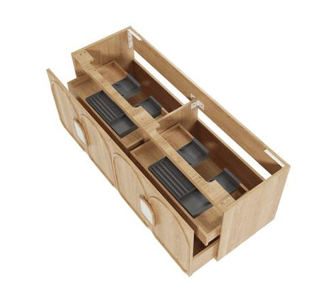 Laguna Mark II 1500mm Woodland Oak Wall Hung Cabinet Only — detail 7