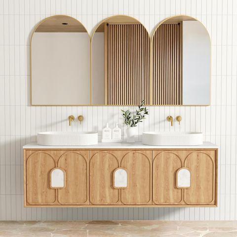 Laguna Mark II 1800mm Woodland Oak Wall Hung Cabinet Only