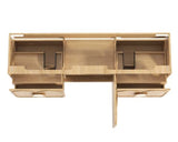 Laguna Mark II 1800mm Woodland Oak Wall Hung Cabinet Only — detail 5