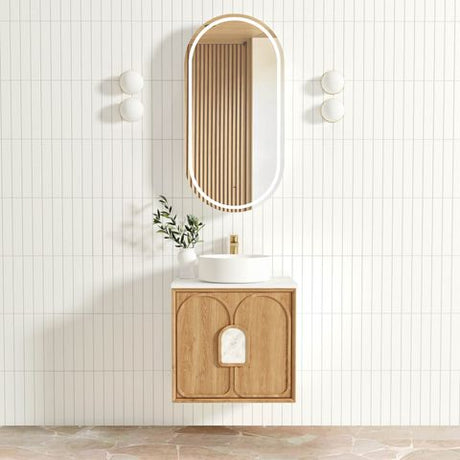 Laguna Mark II 600mm Woodland Oak Wall Hung Cabinet Only