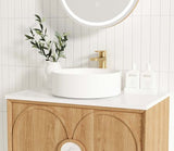 Laguna Mark II 600mm Woodland Oak Wall Hung Cabinet Only — detail 3