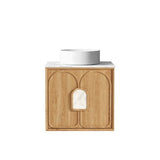 Laguna Mark II 600mm Woodland Oak Wall Hung Cabinet Only — detail 5
