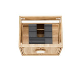 Laguna Mark II 600mm Woodland Oak Wall Hung Cabinet Only — detail 7