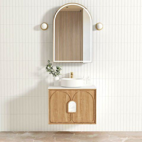 Laguna Mark II 750mm Woodland Oak Wall Hung Cabinet Only