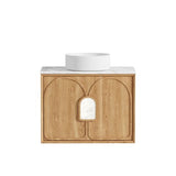 Laguna Mark II 750mm Woodland Oak Wall Hung Cabinet Only — detail 5