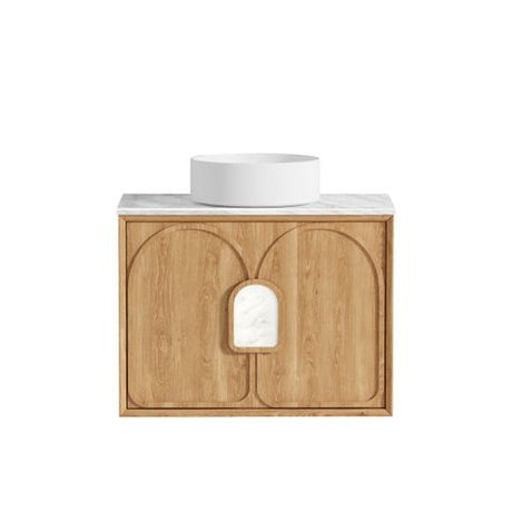 Laguna Mark II 750mm Woodland Oak Wall Hung Cabinet Only — detail 5