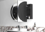 LED Bondi 1500(W)x900(H) Black Oak Shaving Cabinet - Premium Edition — detail 3