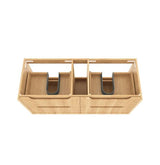 Byron Fluted 1200mm Woodland Oak Wall Hung Cabinet Only with Four Drawers — detail 6
