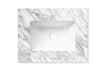Byron Fluted 600mm Woodland Oak Wall Hung Vanity with Undermount Natural Carrara Marble Top & Basin