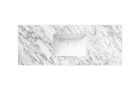 Laguna Mark II 1200mm Woodland Oak Wall Hung Vanity with Undermount Natural Carrara Marble Top & Basin