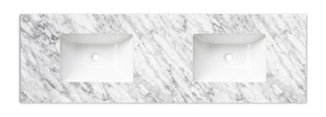 Laguna Mark II 1500mm Woodland Oak Wall Hung Vanity with Undermount Natural Carrara Marble Top & Basin