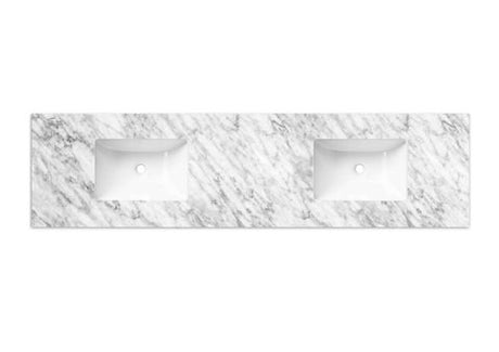 Laguna Mark II 1800mm Woodland Oak Wall Hung Vanity with Undermount Natural Carrara Marble Top & Basin
