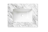 Laguna Mark II 600mm Woodland Oak Wall Hung Vanity with Undermount Natural Carrara Marble Top & Basin — detail 2