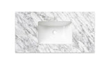 Laguna Mark II 900mm Woodland Oak Wall Hung Vanity with Undermount Natural Carrara Marble Top & Basin — detail 2