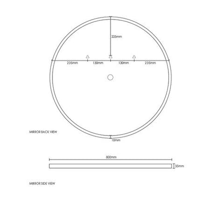 LED Bronte 800mm Mirror Speaker Touch Sensor Old Stock Clearance - Purchased as is - No Warranty — detail 5
