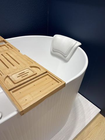 BONDI DRIFT Bath Pillow Matte White 320mm — detail 2