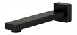 Taran Matte Black Bath Spout Square