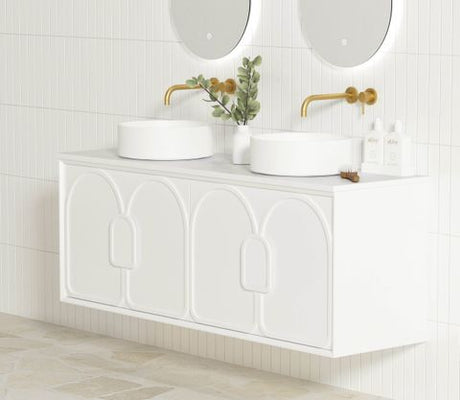 Laguna Mark II 1500mm Matte White Wall Hung Cabinet Only — detail 3