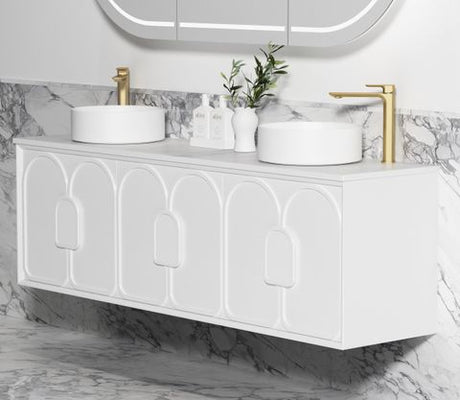 Laguna Mark II 1800mm Matte White Wall Hung Cabinet Only — detail 2
