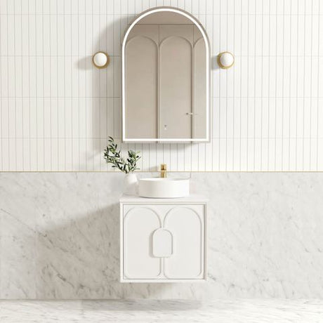 Laguna Mark II 600mm Matte White Wall Hung Cabinet Only