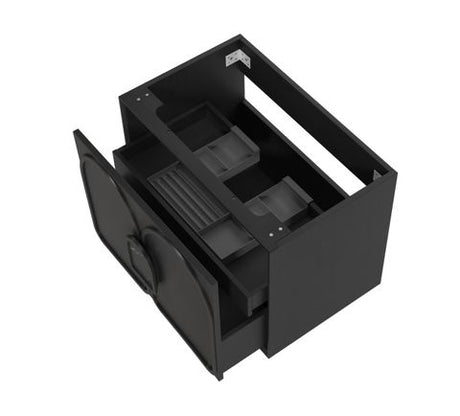 Laguna Mark II 750mm Black Oak Wall Hung Cabinet Only — detail 7