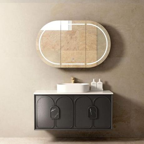 Laguna Mark II 1200mm Black Oak Wall Hung Cabinet Only