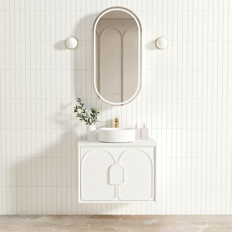 Laguna Mark II 750mm Matte White Wall Hung Cabinet Only — detail 2