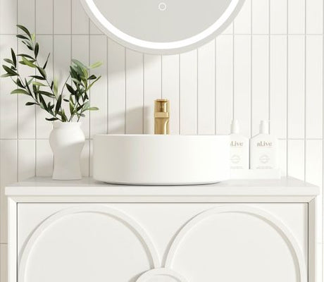 Laguna Mark II 750mm Matte White Wall Hung Cabinet Only — detail 4