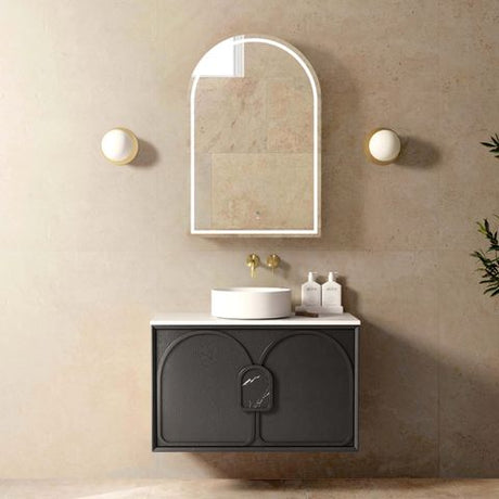 Laguna Mark II 900mm Black Oak Wall Hung Cabinet Only