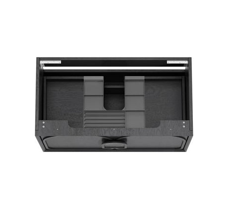 Laguna Mark II 900mm Black Oak Wall Hung Cabinet Only — detail 6