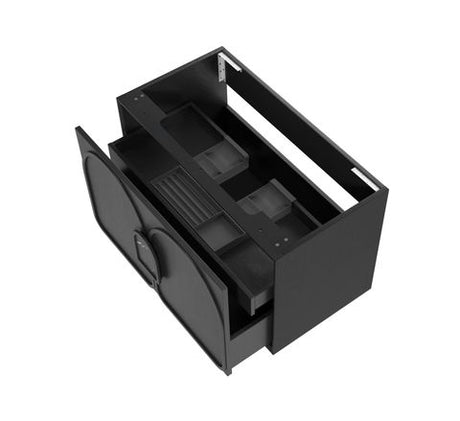 Laguna Mark II 900mm Black Oak Wall Hung Cabinet Only — detail 7