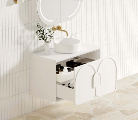 Laguna Mark II 900mm Matte White Wall Hung Cabinet Only